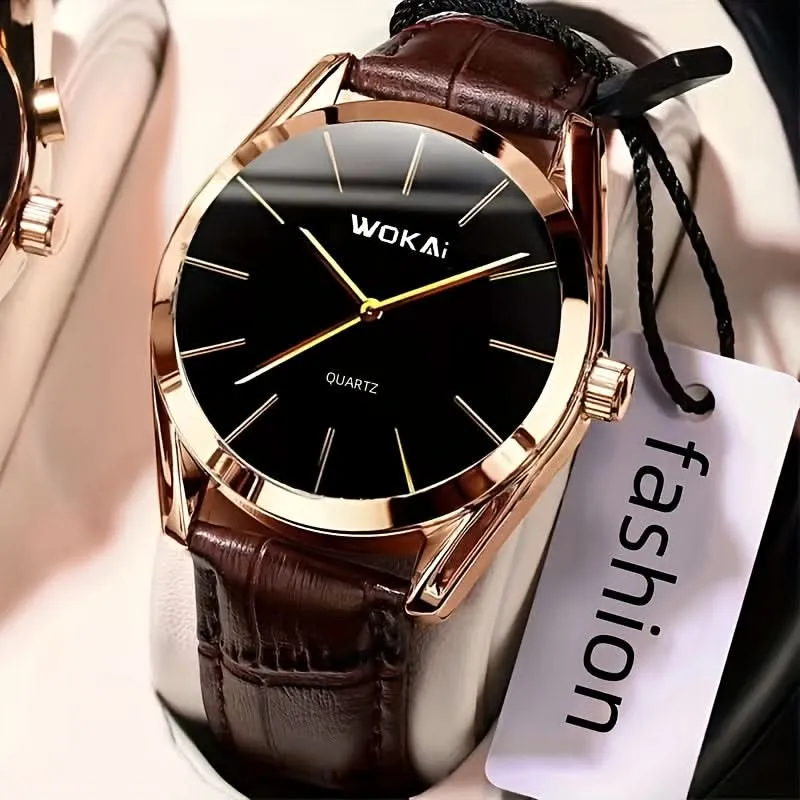 Sleek Men's Sports Business Wristwatch