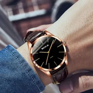Sleek Men's Sports Business Wristwatch