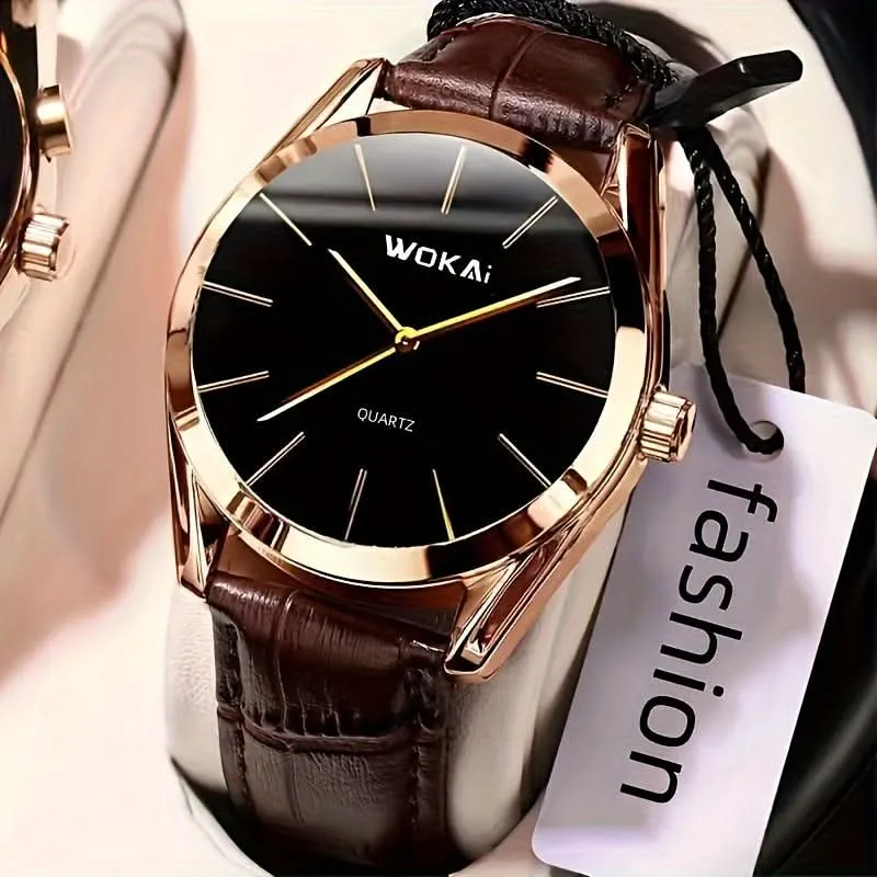 Sleek Men's Sports Business Wristwatch