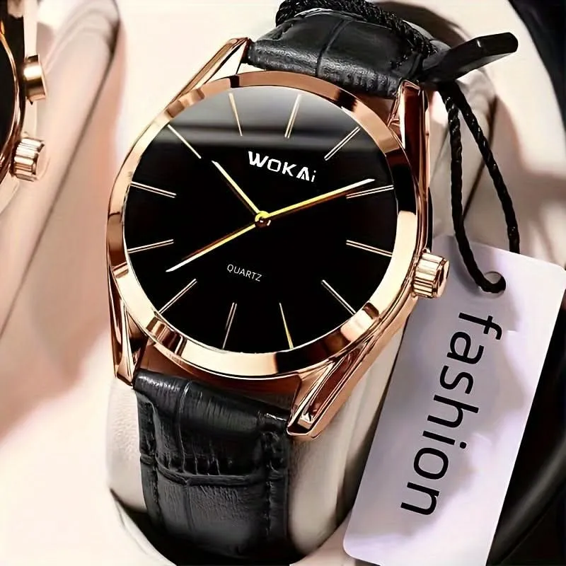Sleek Men's Sports Business Wristwatch