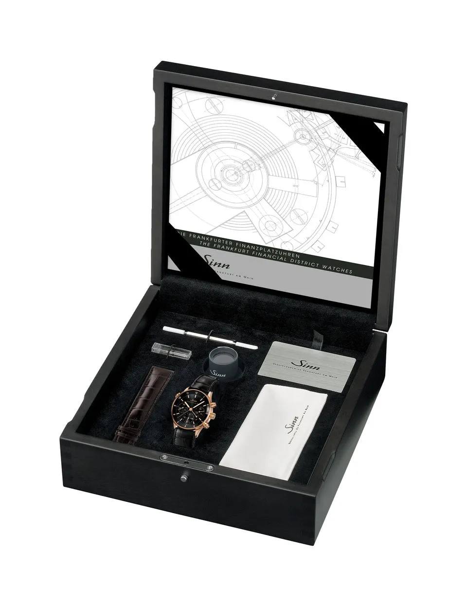 SN Watch 6 Finance Center Rose Gold Leather