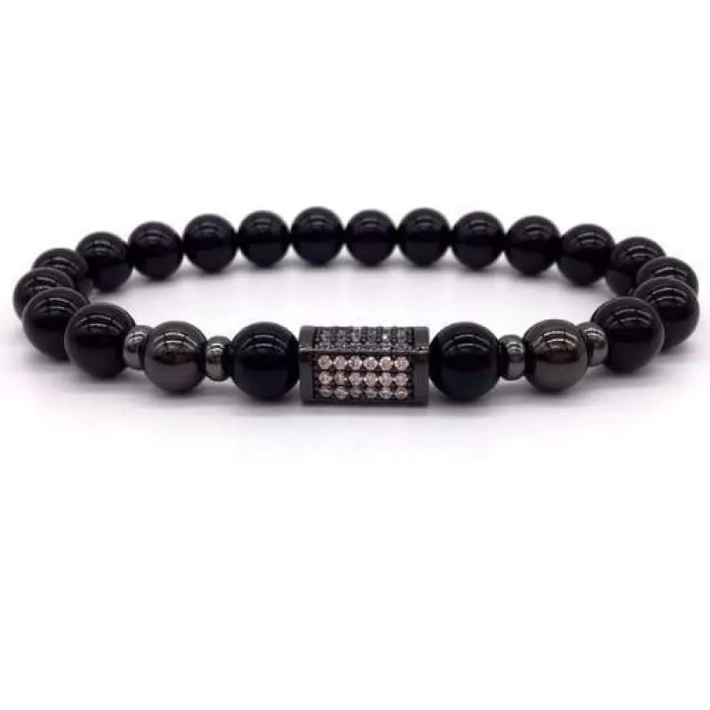 Sons of Odin Black/Silver Bar Bracelet