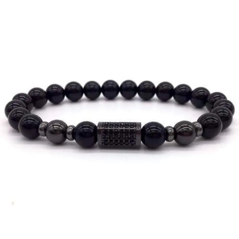 Sons of Odin Black/Silver Bar Bracelet