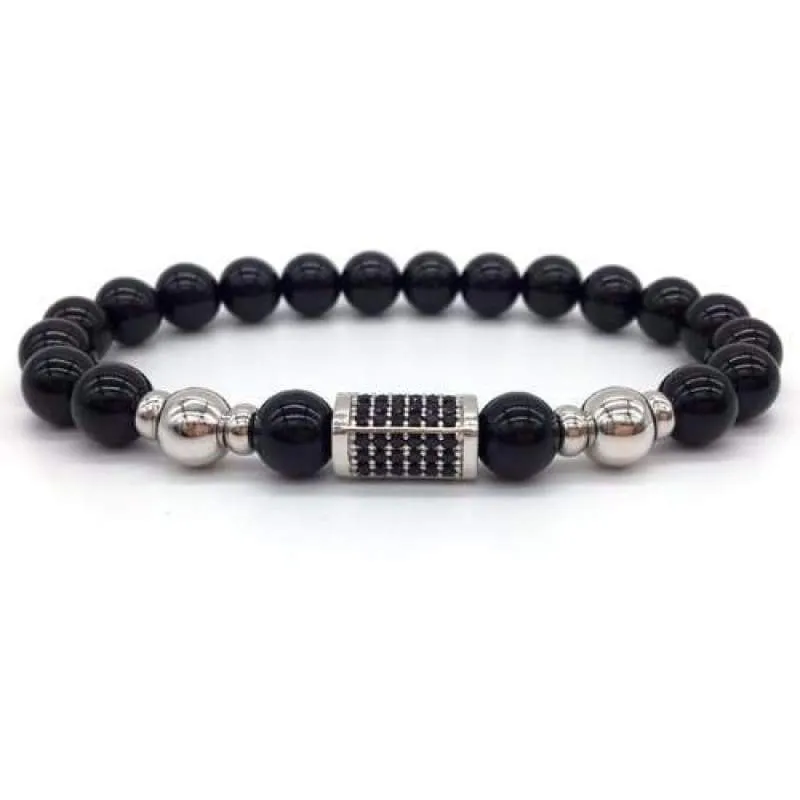 Sons of Odin Black/Silver Bar Bracelet
