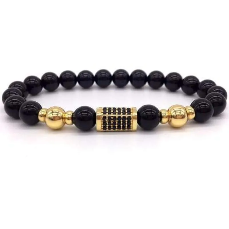 Sons of Odin Black/Silver Bar Bracelet