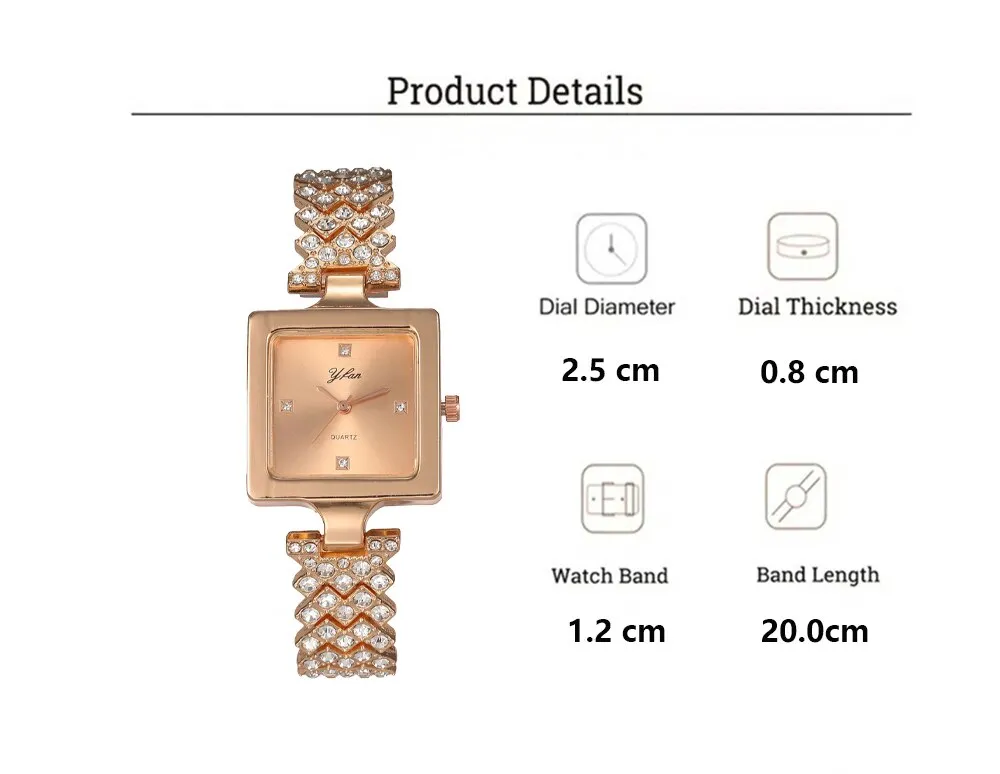 Square Diamond Watch