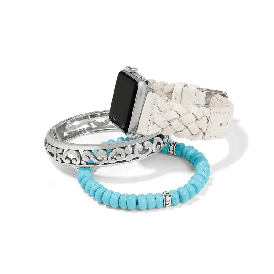 Sutton Braided Leather Watch Band - W2042M