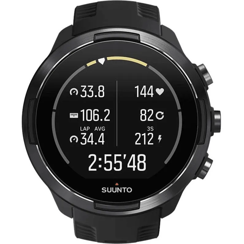 Suunto 9 Baro Smart Watch Heart Rate/GPS/1.3"LED Display Black Stainless Steel Body
