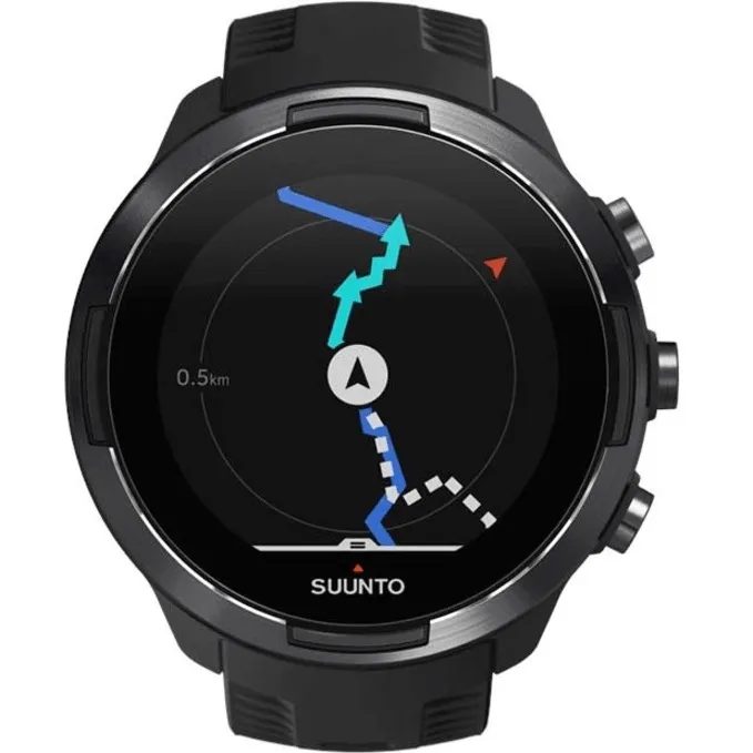 Suunto 9 Baro Smart Watch Heart Rate/GPS/1.3"LED Display Black Stainless Steel Body