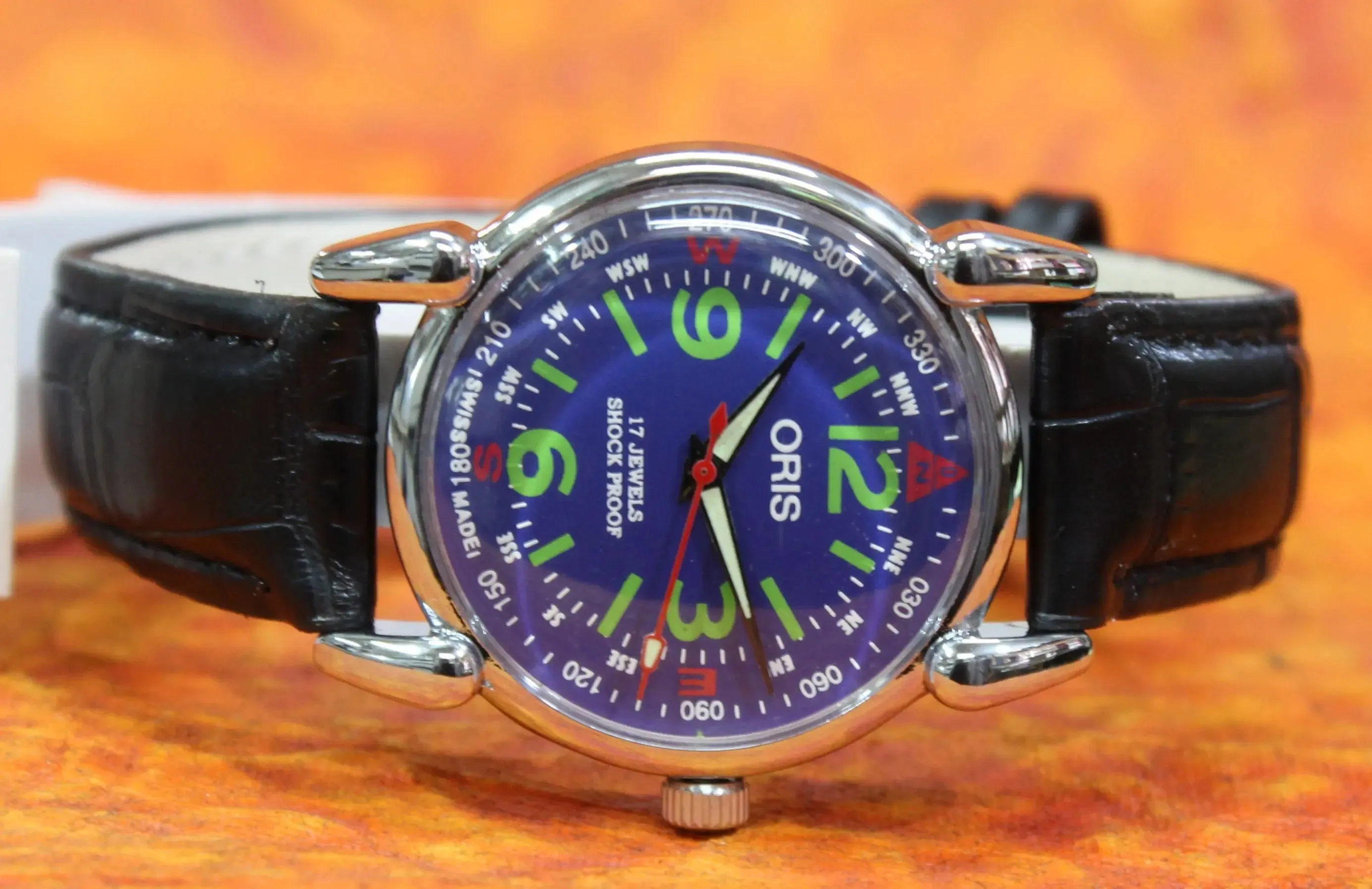 Swiss Made Men's Watch ORIS Vintage 17 Jewels FHF ST96 Hand Wind Mechanical Movement