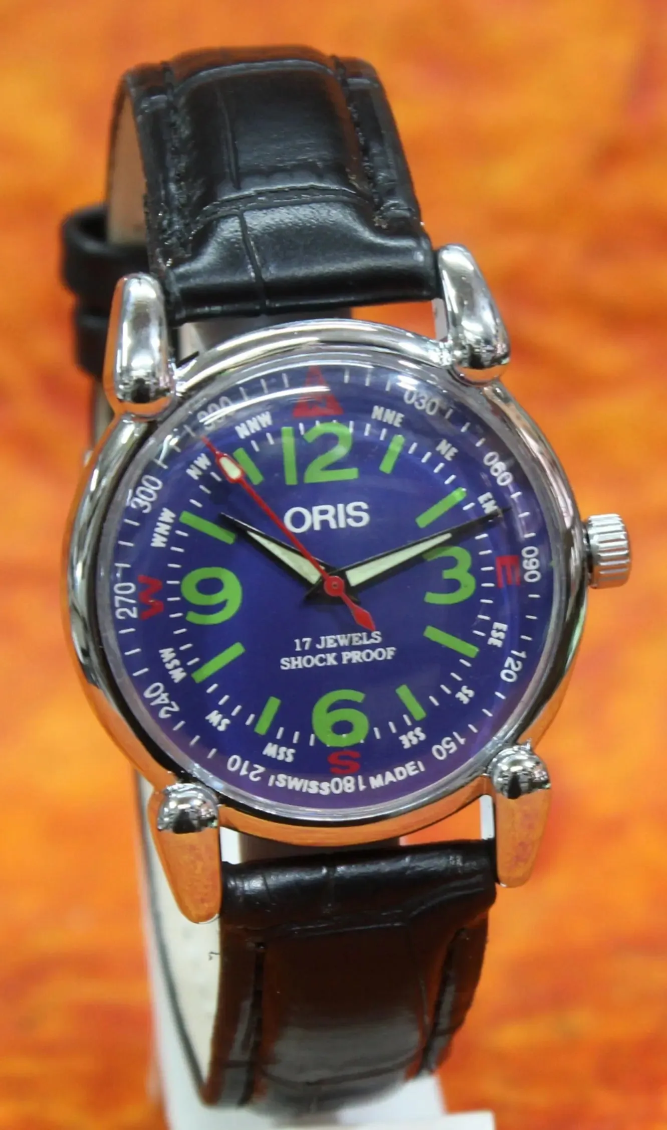 Swiss Made Men's Watch ORIS Vintage 17 Jewels FHF ST96 Hand Wind Mechanical Movement