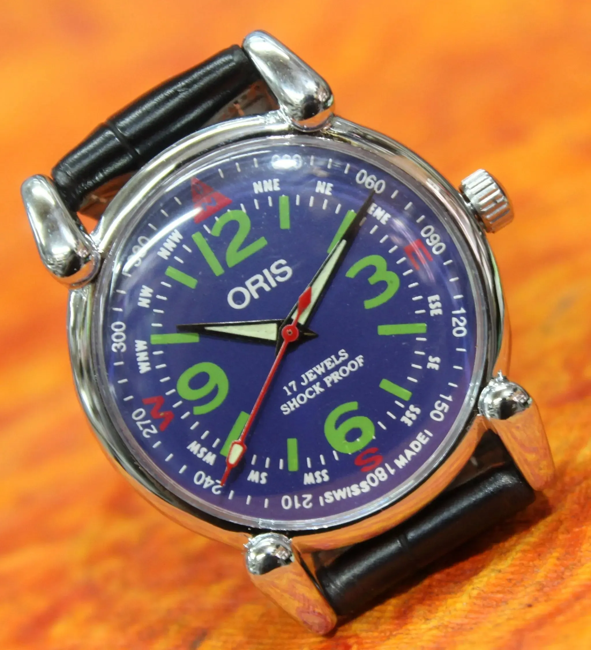 Swiss Made Men's Watch ORIS Vintage 17 Jewels FHF ST96 Hand Wind Mechanical Movement