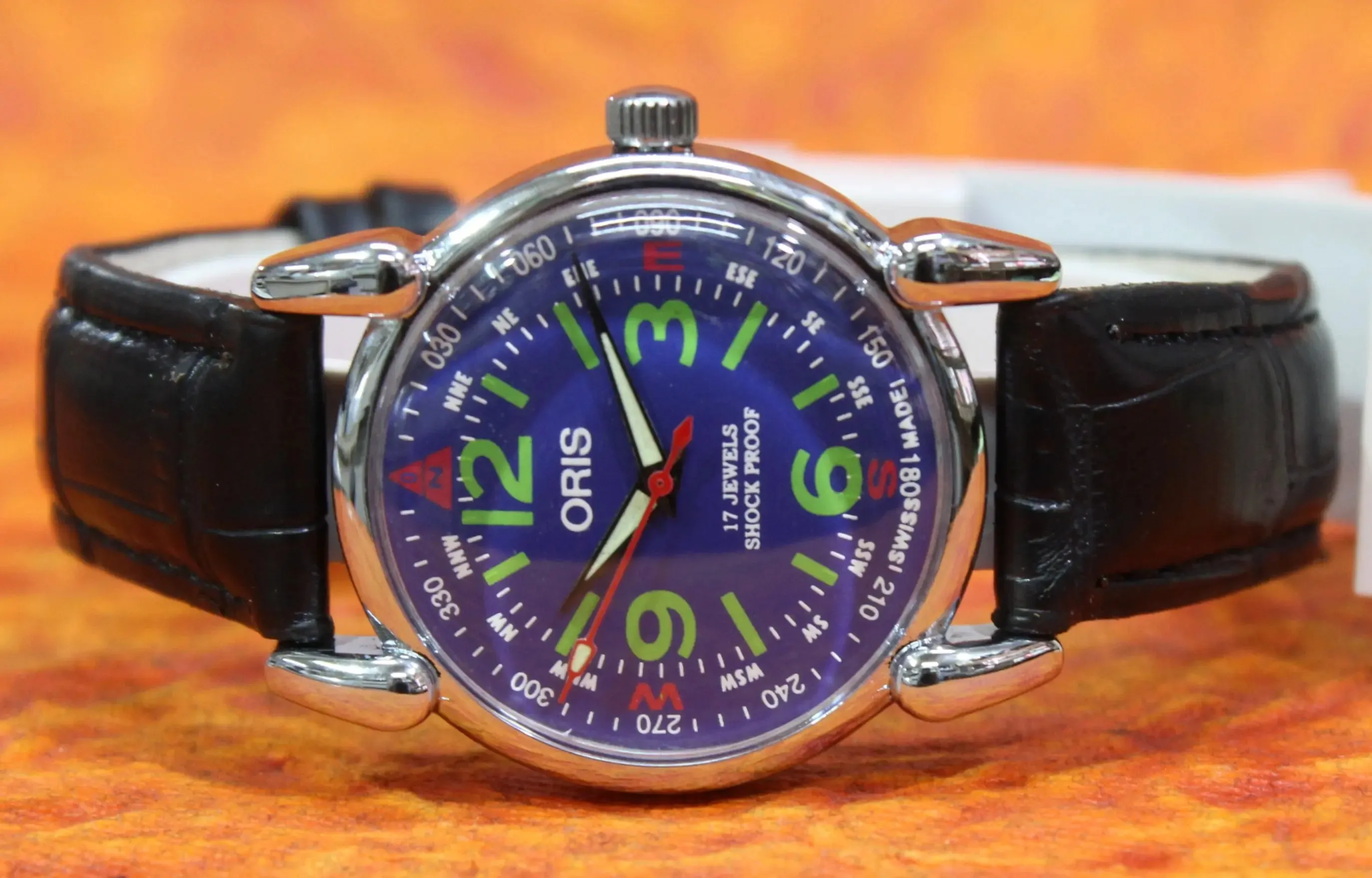 Swiss Made Men's Watch ORIS Vintage 17 Jewels FHF ST96 Hand Wind Mechanical Movement