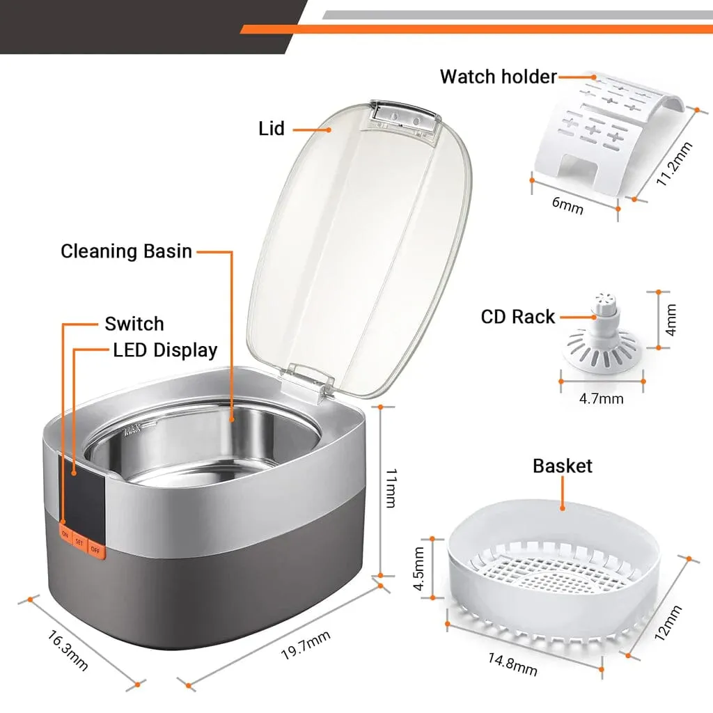 Tacklife Muc03 Ultrasonic Cleaning Machine