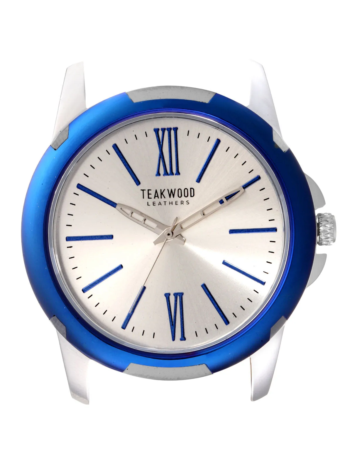 Teakwood leather Blue Men Analog Watch