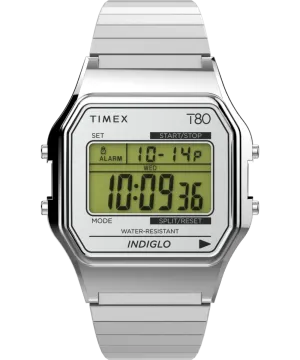 Timex 80 34mm Stainless Steel Expansion Band Watch