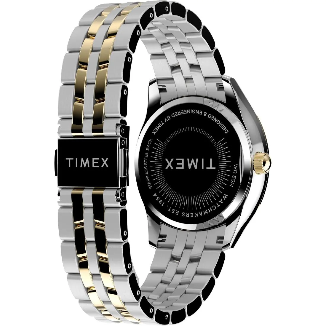 Timex Women 36 mm Size Silver-Tone Dial Analog Watch -TW2W17700