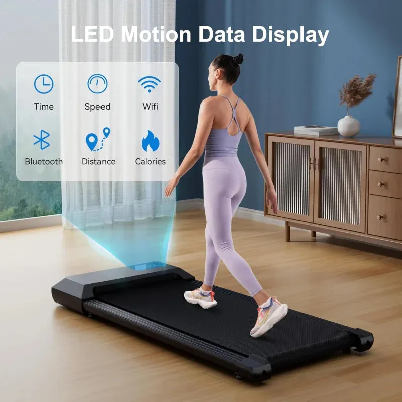 Under Desk Walking Pad Treadmill - Portable, Quiet, and Smart Fitness Solution for Home & Office