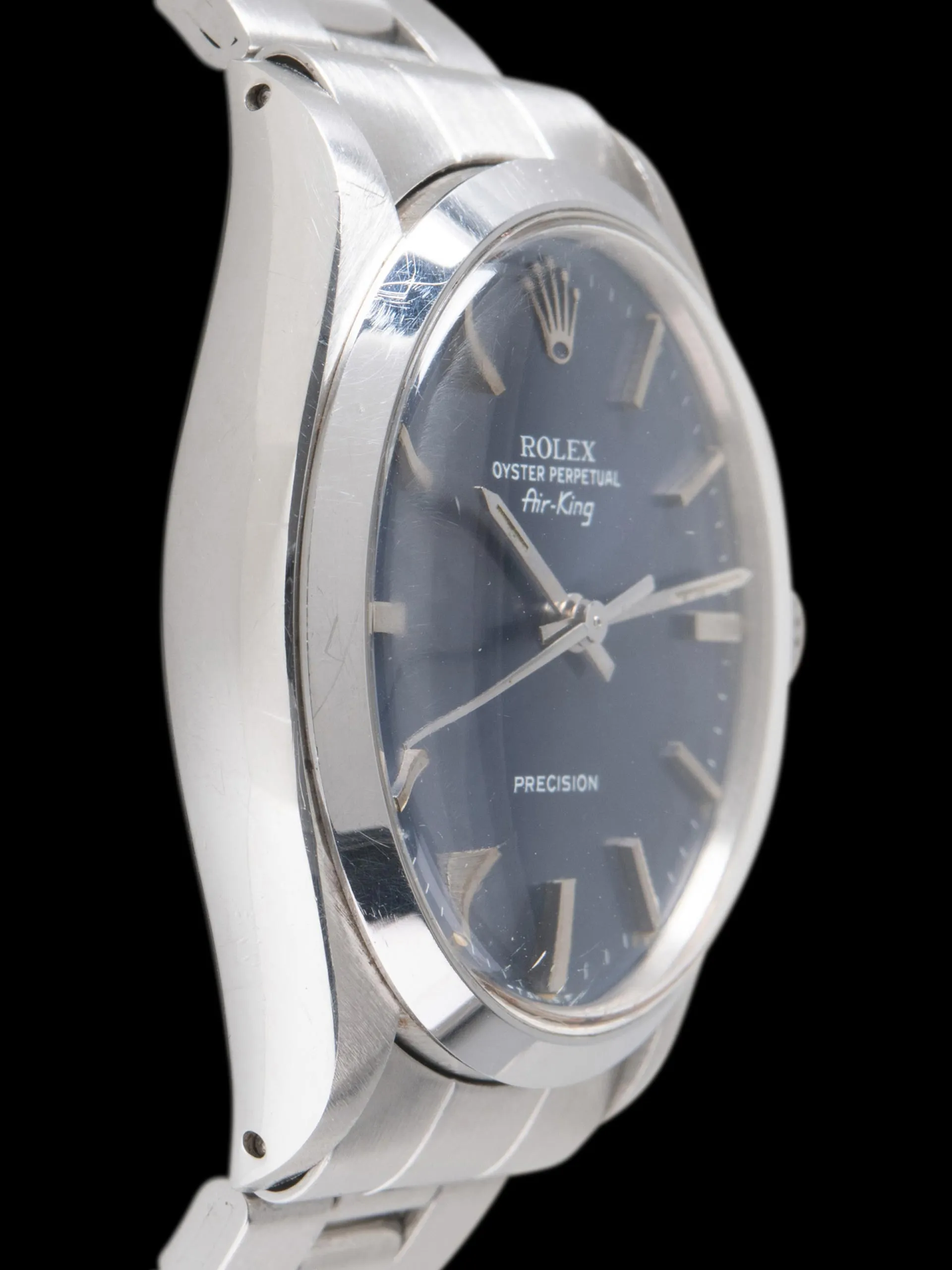 *Unpolished* 1975 Rolex Air-King (Ref. 5500) Blue Dial W/ Papers