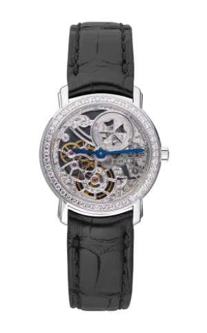 Vacheron Constantin Malte Skeleton 18K White Gold & Diamonds Lady's Watch