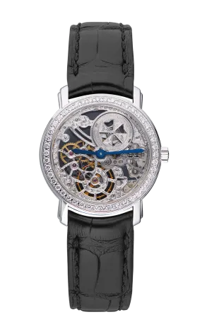 Vacheron Constantin Malte Skeleton 18K White Gold & Diamonds Lady's Watch