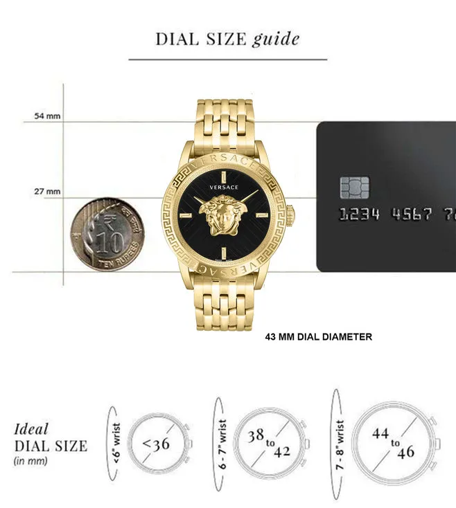 Versace Wrist Watch Men Black Dial - VESN00922