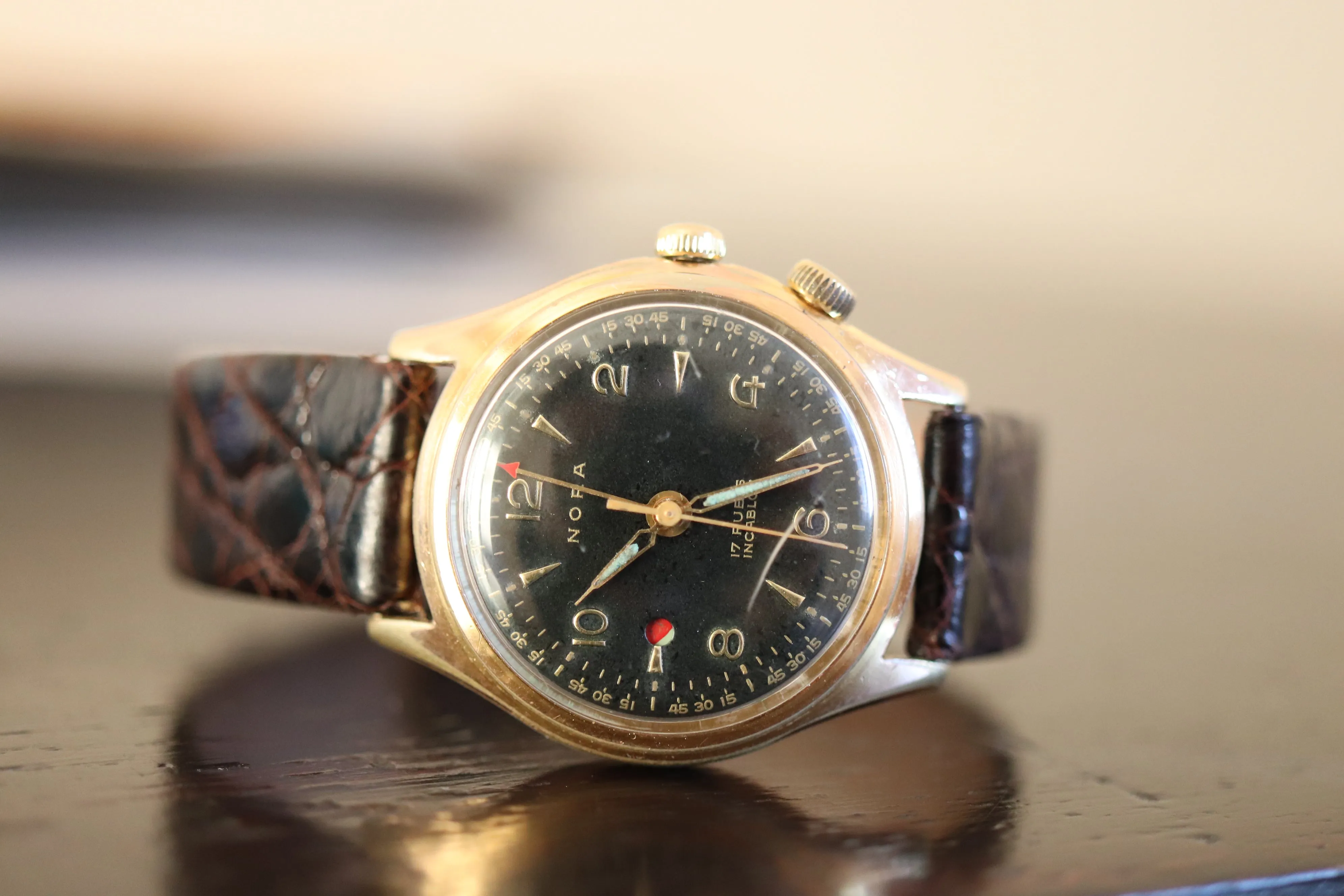 Vintage Alarm watch - Nora - Manual - Works