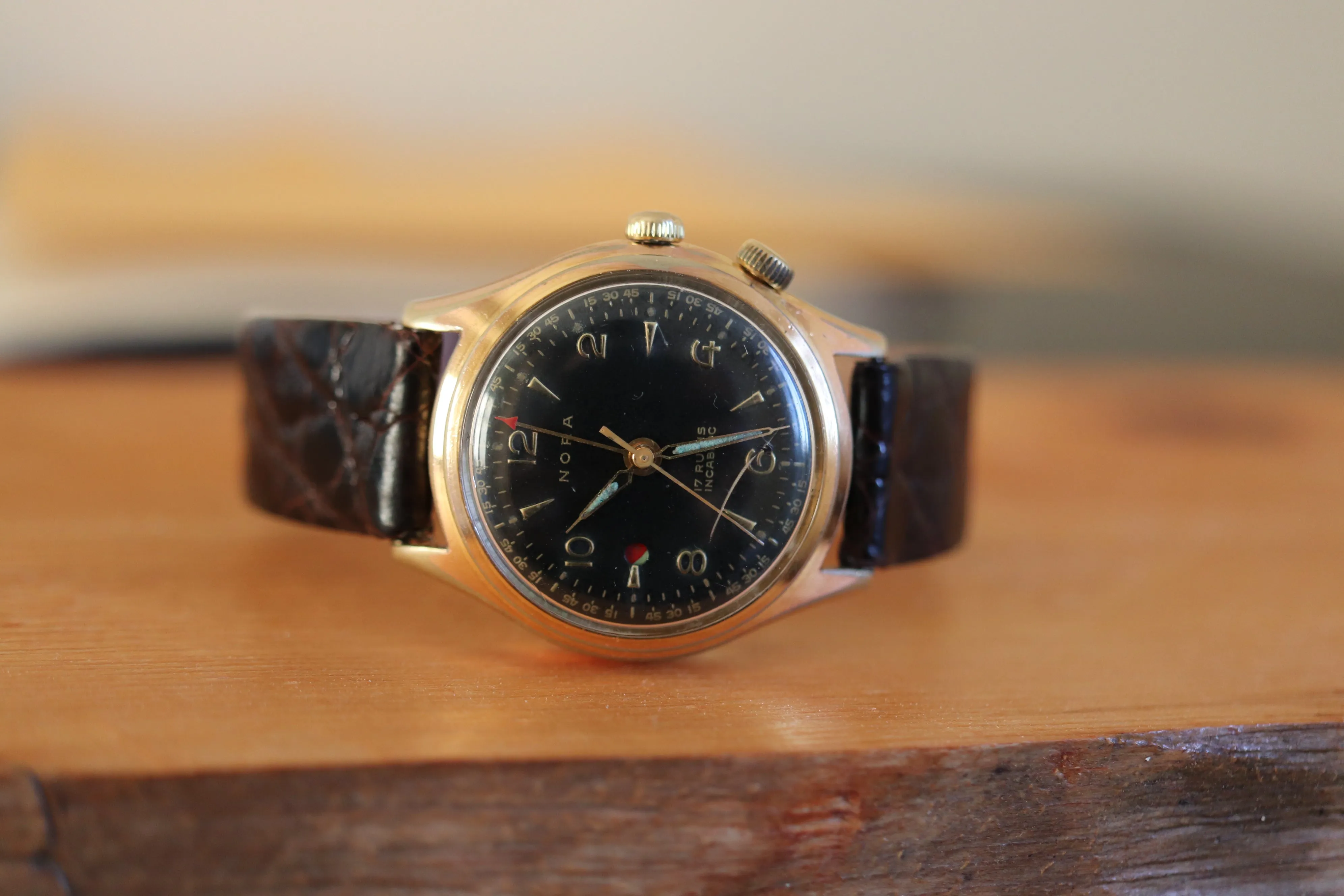 Vintage Alarm watch - Nora - Manual - Works