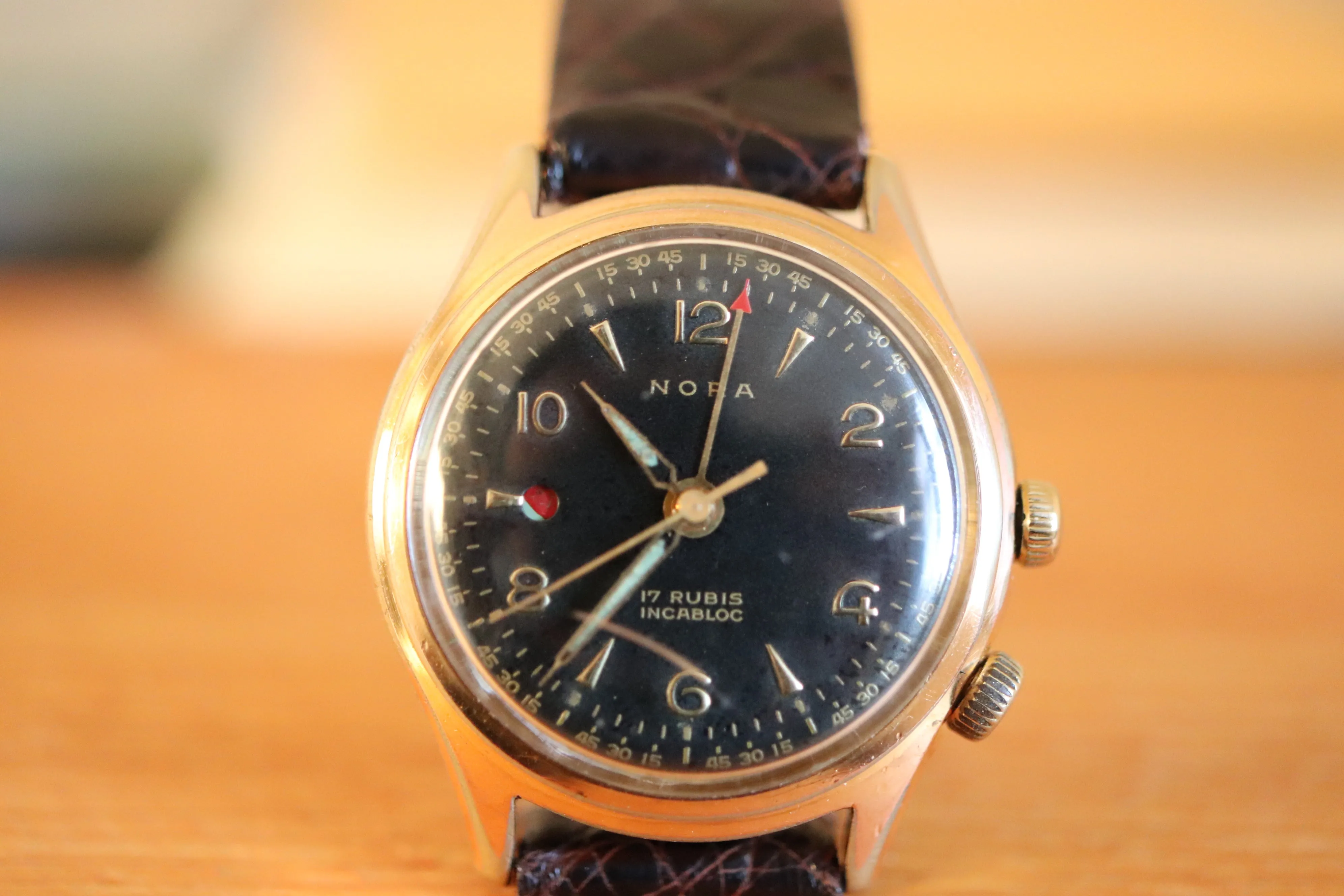 Vintage Alarm watch - Nora - Manual - Works