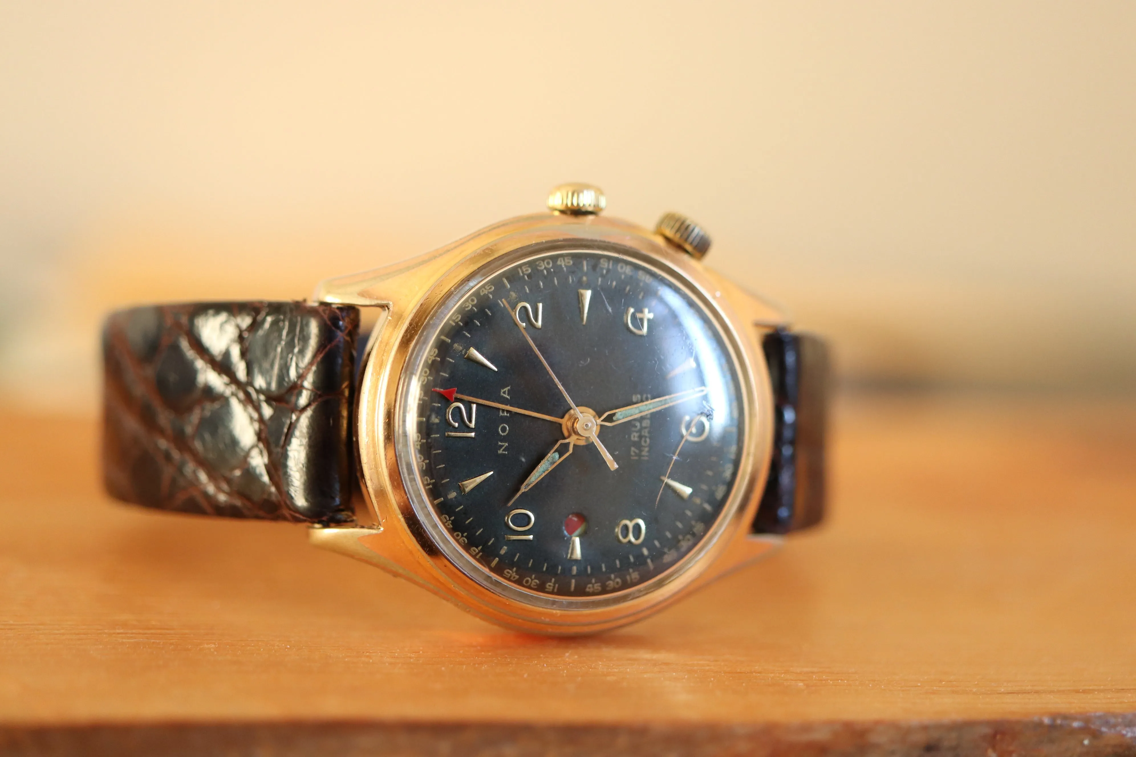 Vintage Alarm watch - Nora - Manual - Works