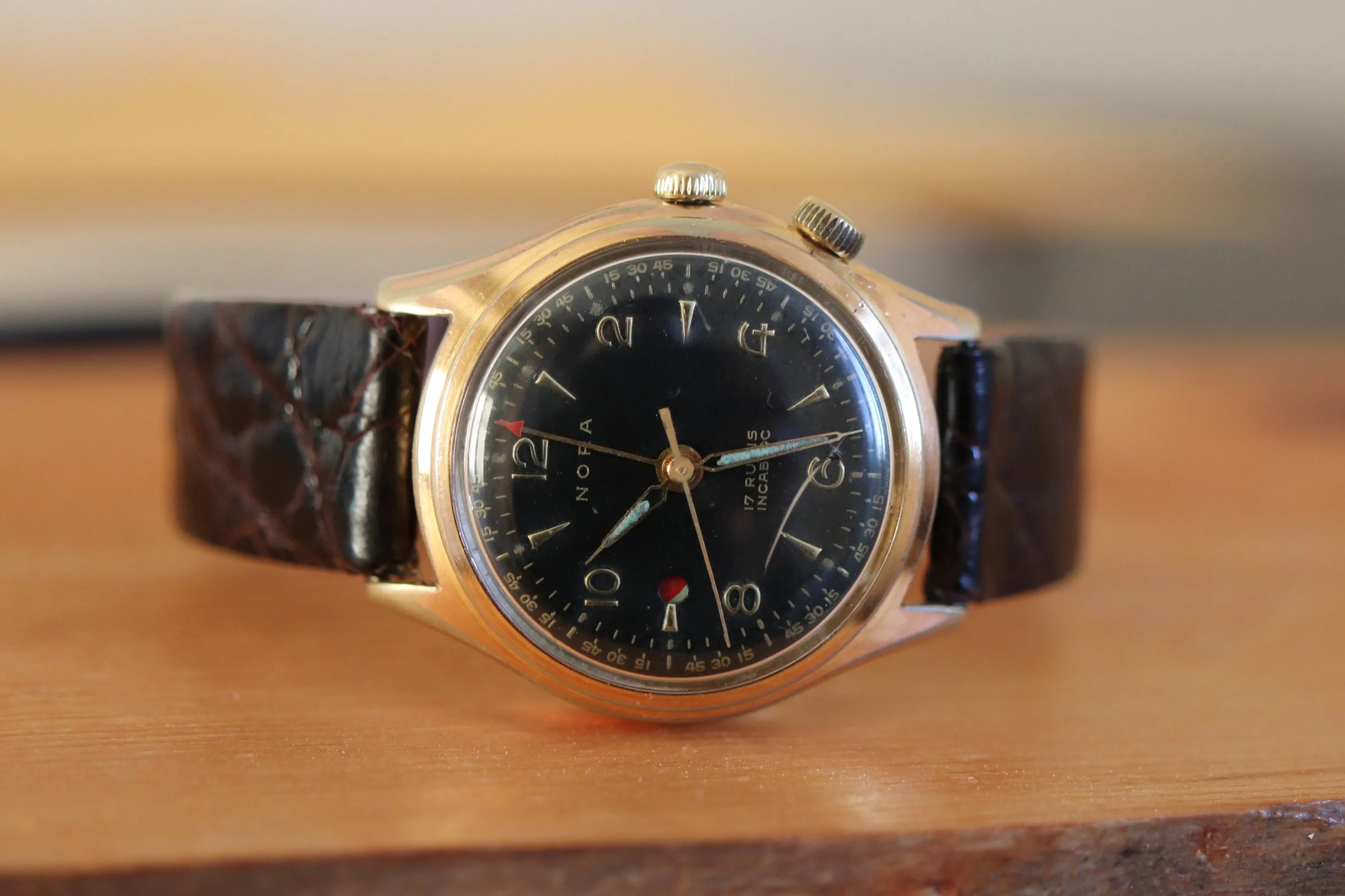 Vintage Alarm watch - Nora - Manual - Works