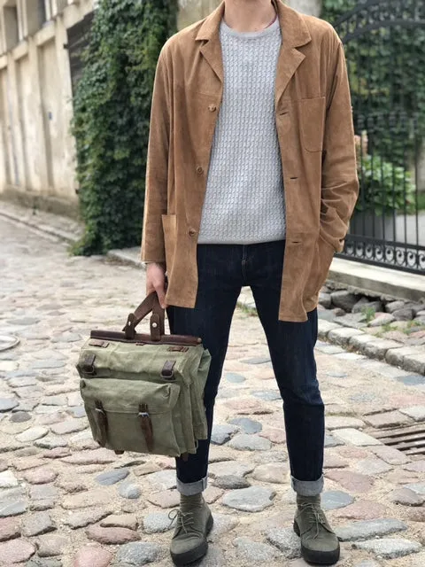 Vintage Canvas Swiss Military Rucksack 1946