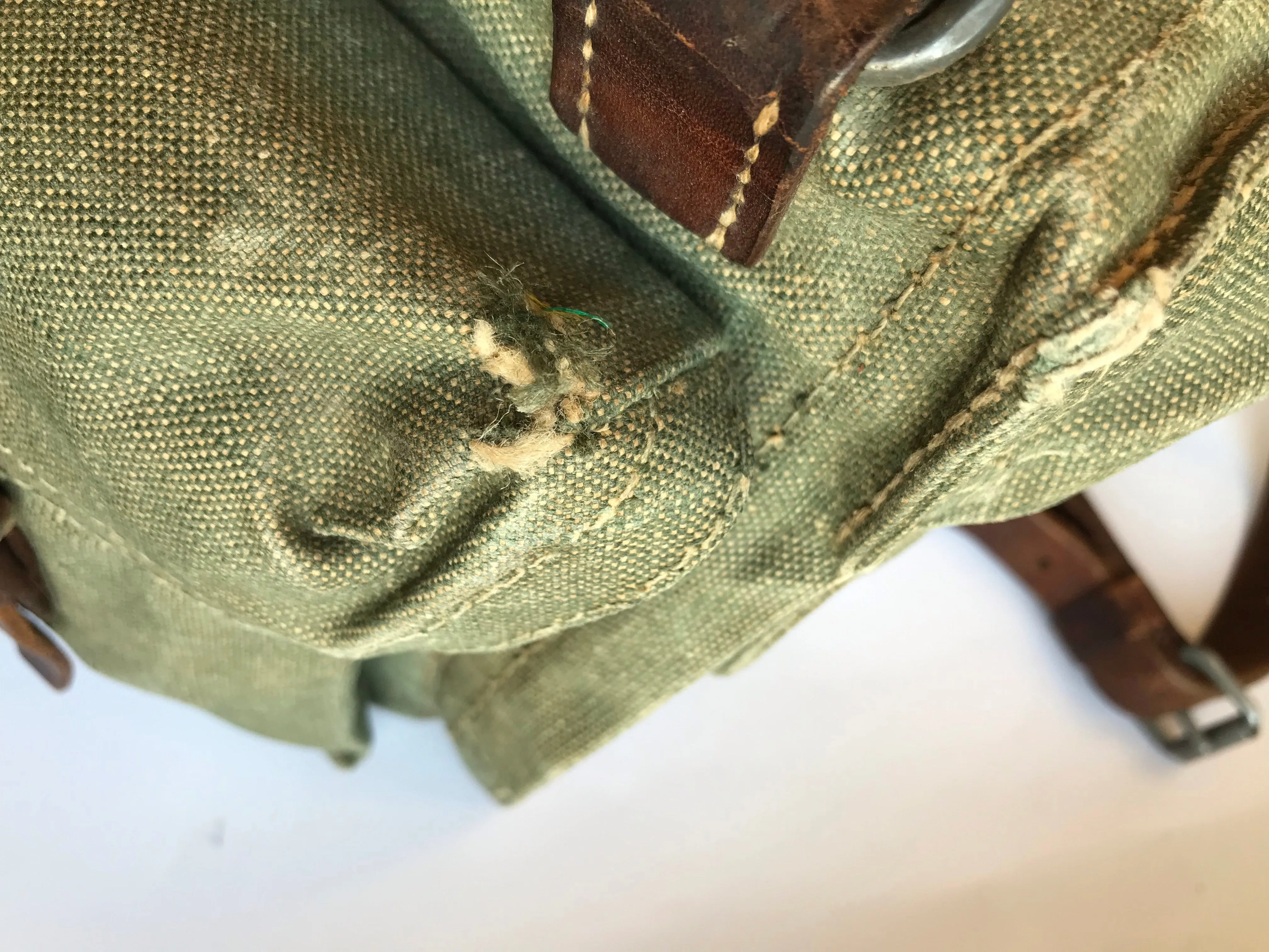 Vintage Canvas Swiss Military Rucksack 1946
