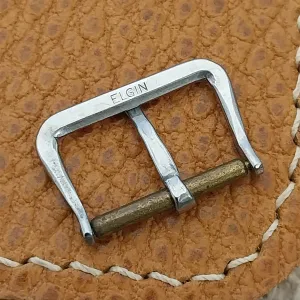 Vintage Elgin 5/8" Silver-Tone Unused nos 1940s-1950s Classic Watch Band Buckle