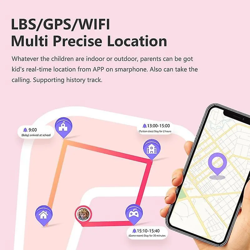 Watches video call smart watch gps wifi tracker smart phone watch waterproof kids smart watches pink