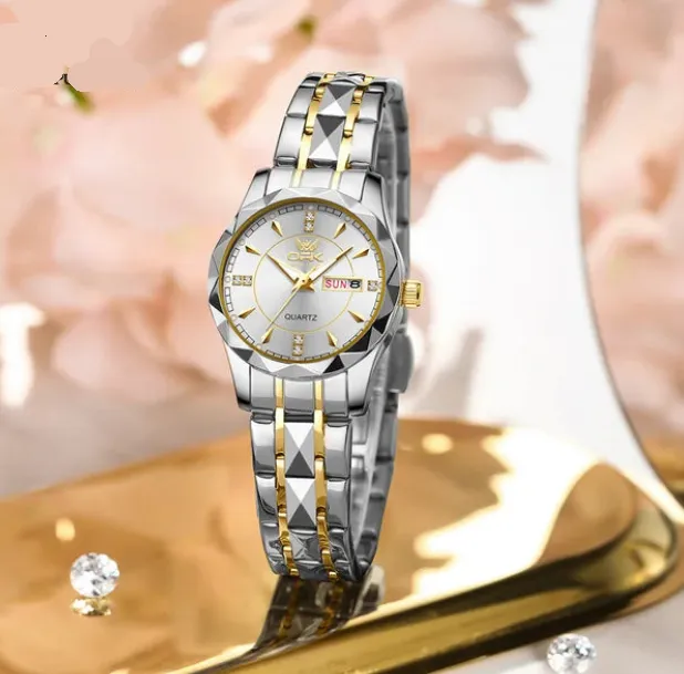 Womens Elegant Luxury Waterproof Luminous Calendar Analog Watch
