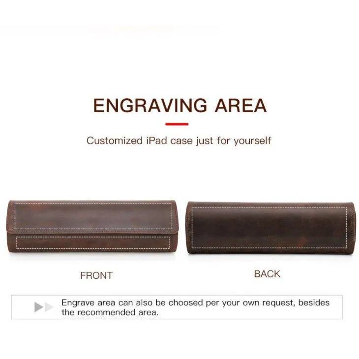 Woosir Leather Watch Roll Case for 4 Watches