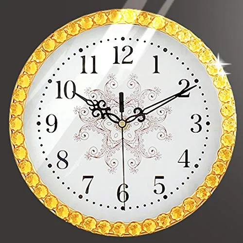 WWFF European Modern Minimalist Living Room Decorative Artist Watches with Quartz Clock Mute Creative Clock Peacock 70 24cm