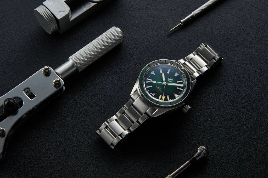 Zelos Horizons GMT Stainless Steel Bracelet